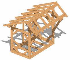 Wood Storage Shed Plans Timber Frame Hq