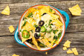 Nachos With Melted Cheese Stock Photo Image Of Food 60770888 gambar png