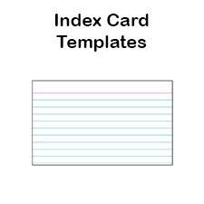 Printable Index Card Templates 3x5 And 4x6 Blank Pdfs