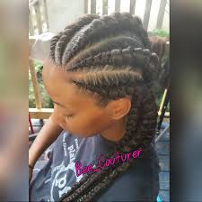 This ghana braid hairstyle adds oomph with chunky braids. 15 Stunning Photos Of Ghana Braid Styles