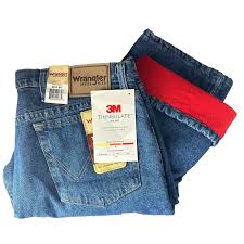 mens wrangler rugged wear thermal jeans