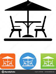 Patio Furniture Vector Icon Stock