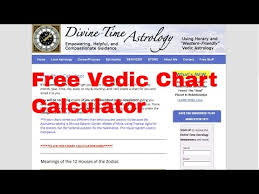 Divine Time Astrology Com Free Vedic Chart Calculator