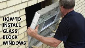 how to install glass block windows