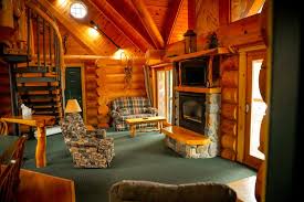 Rustic Log Lodge Cabins On Crane