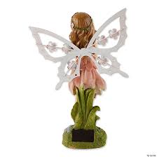 Pink Fairy Solar Garden Statue 7 75x4