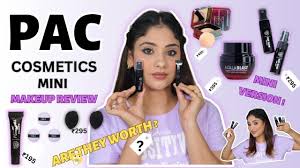 pac cosmetics mini makeup range