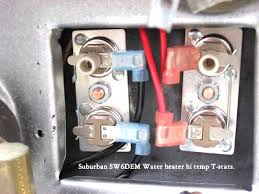 Periodically check wiring and wire connections to be sure wiring is not damaged/frayed and that suburban recommends that a check valve not be installed directly at the inlet to the water heating unit. Suburban Water Heater Wiring Propane Forest River Forums