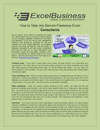How To Take Into Service Freelance Excel Consultants Authorstream