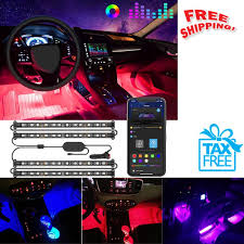 Govee Interior Car Lights Led Strip Light Two Line Design Waterproof 4pcs 12v Ebay