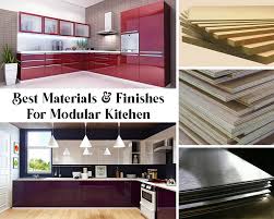 finishes to use in modular kitchen