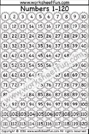 Number Chart 1 120 Free Printable Worksheets Worksheetfun