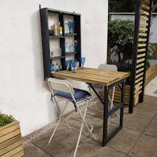 Forest Wooden Fold Down Garden Wall Bar