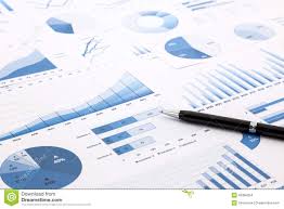 Blue Charts Graphs Data And Reports Stock Photo Image Of