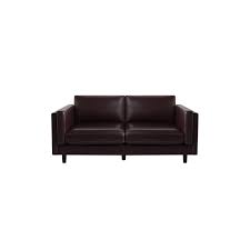 Luxor 3 Divison Leather Couch Gaucho