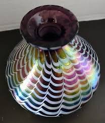 Vintage Purple Iridescent Art Glass