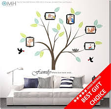 Large Family Tree Wall Decor Stickers With Photo Frames