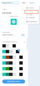 Adi Customizing Your Sites Colors Help Center Wix Com