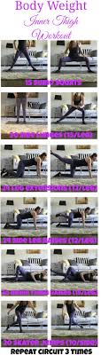 body weight inner thigh workout a fit