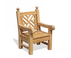 chiswick decorative garden chair teak