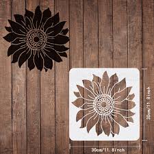 Fingerinspire Sunflower Stencils