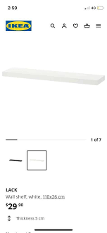 Ikea Lack Wall Shelf Furniture