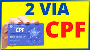 veja como tirar 2 via cpf pela internet