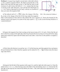 Problem 2 A Square Loop Length