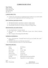 Example Of Resumes For Jobs Baby Eden