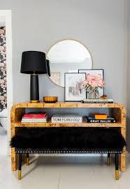 bench under console table design ideas