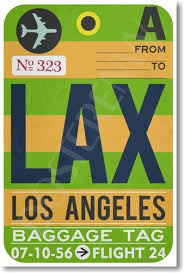 Los Angeles Baggage tag