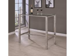Clear Tempered Glass Bar Table
