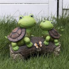 Cute Frog Face Turtles Animal Sculpture