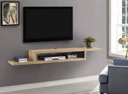 asymmetrical wall mounted tv shelf