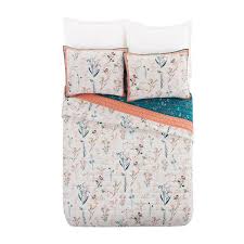 Pink Fl Cotton Full Queen Quilt Set