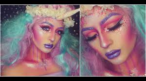 glitter unicorn halloween makeup
