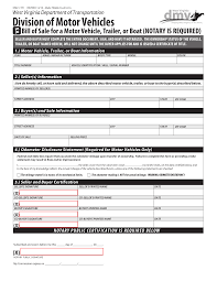 free west virginia bill of forms