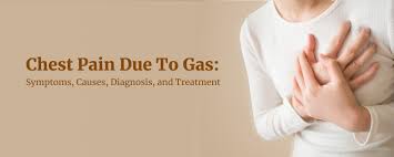 chest pain due to gas symptoms causes