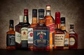 bottle of jim beam bourbon whiskey