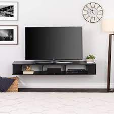 Black Composite Floating Tv Stand