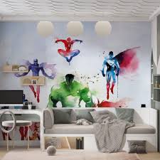 Marvel Heroes For Kids Wall Mural