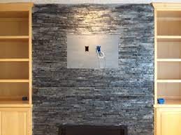 The fp section with ventless gas fp is 65 inches wide and i do have grey slate tile in the entryway visible to the lr and fp. Pin By Tyler Kissner On For The Home Slate Fireplace Stone Fireplace Fireplace Tile