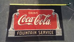 vine coca cola fountain service rug