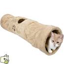 Tunnel pour chat en tissu