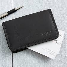 Shop cool business card cases to. Personalized Black Leather Business Card Cases Monogram