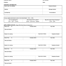 Restaurant Job Application Form Template Zrom Tk Regarding Generic