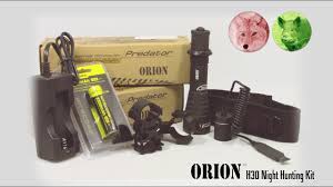 Orion Predator H30 Hunting Light Starter Kit Red Green For Hog Coyote And Varmint Hunting