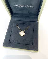 arpels alhambra yellow gold necklace