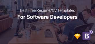 Top 3 Free Software Developer Resume Cv Templates Html5