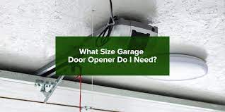 garage door opener size